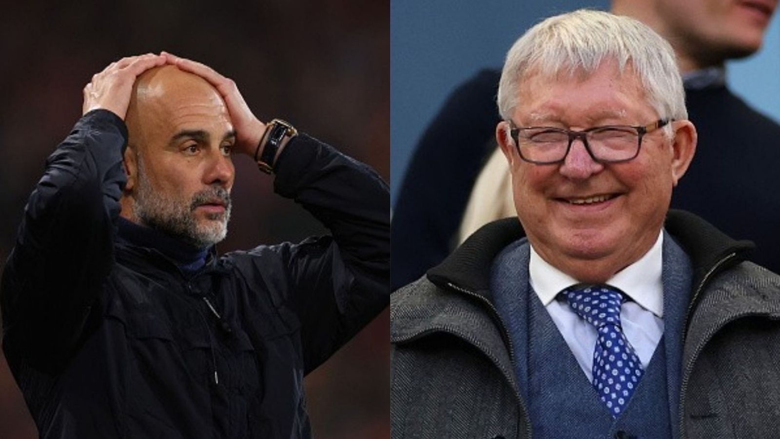 Sir Alex Ferguson just handed Pep Guardiola title which Man United fans won't like Pep Guardiola, Sir Alex Ferguson in the frame (Images via Getty)