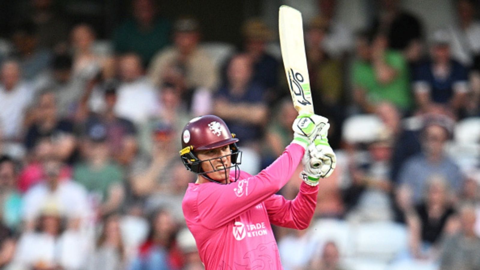 Ruled out of IPL 2026 due to finger injury, GT's star English batter plays in this T20 league ahead of playoffs Tom Banton of Somerset plays a shot during the Vitality Blast Men's match against Hampshire Hawks at The Cooper Associates County Ground on May 22, 2026 in Taunton, England.