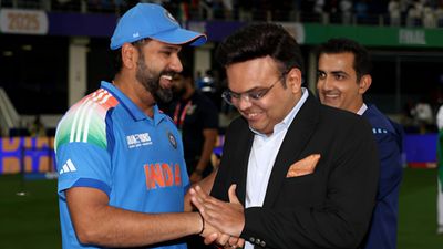 ICC could introduce two major ODI rule changes ahead of World Cup 2027, new coaching regulation also on cards Rohit Sharma, Jay Shah and Gautam Gambhir in this frame. (X)