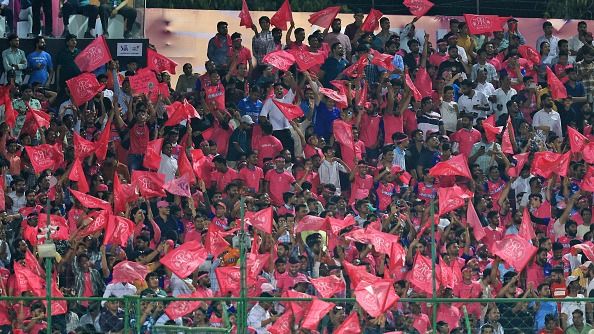 Rajasthan Royals' fans in this frame. (Getty)