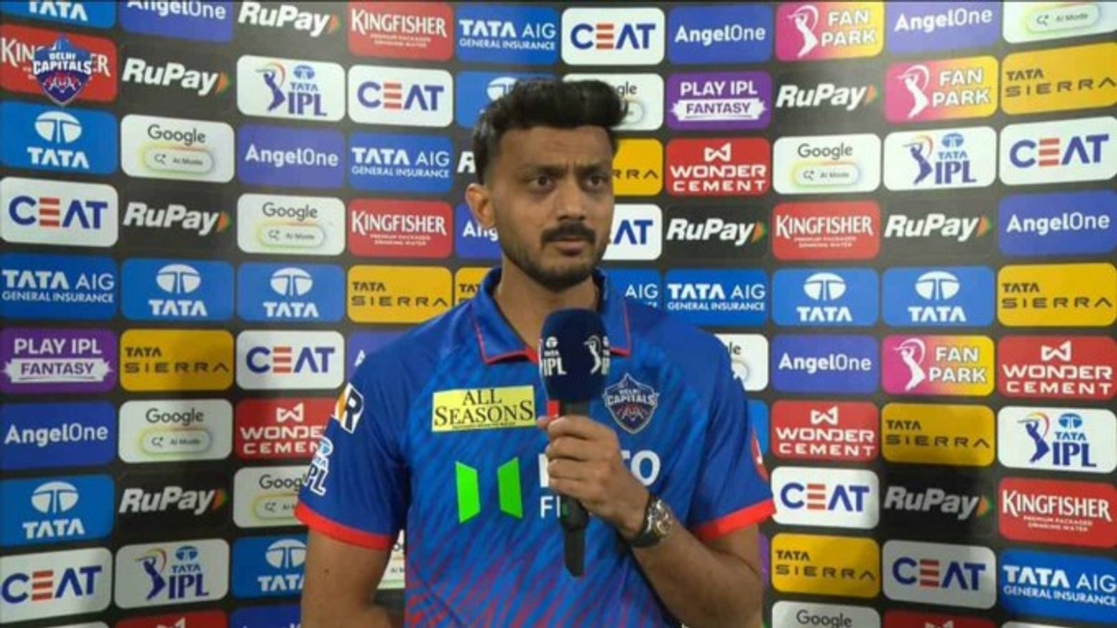 Not RCB, DC captain Axar Patel picks this team as favourites to win IPL 2026 Delhi Capitals captain Axar Patel talks to the broadcasters during IPL 2026.