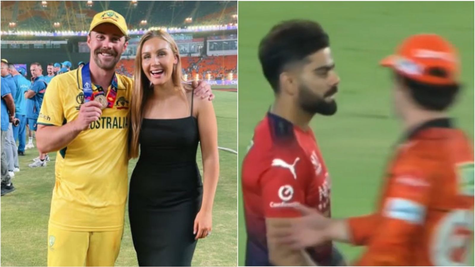 'Feels like a repeat of abuse after World Cup': Travis Head's wife slams social media hate after spat with Virat Kohli Travis Head with his wife Jessica after winning the ODI World Cup 2023 final; RCB's Virat Kohli snubs SRH's Head during customary handshake.