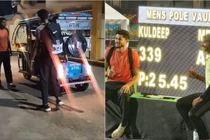 National record-breaking pole vaulters left struggling transporting poles via e-rickshaw, video raises questions on social media SportsTak