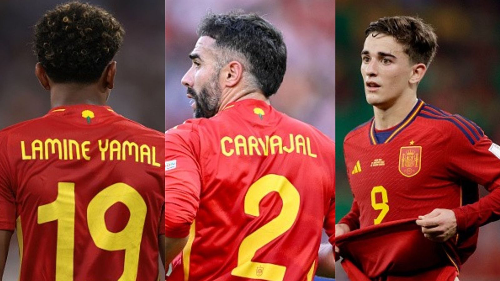 Spain announces 2026 World Cup squad; majority Barca players with no Real Madrid stars Lamine Yamal, Dani Carvajal, Gavi in the frame (Images via Getty)