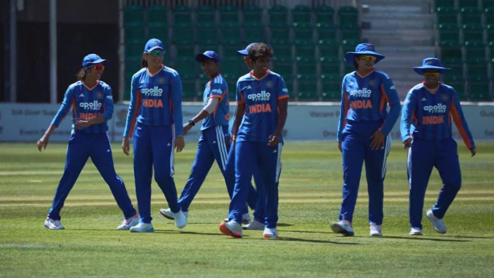 India win 1st game on England tour as Reddy strikes thrice, Shafali shines with 50 and Bharti, Yastika prove mettle with 40s Arundhati Reddy celebrates a wicket with her teammates during India's warm-up T20 game against ECB Development Women XI.