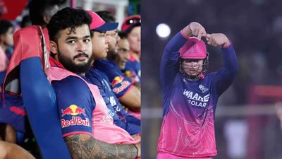 WATCH: Riyan Parag denies paparazzi photo request with Vaibhav Sooryavanshi, says 'hum nahi hain...' Riyan Parag and Vaibhav Sooryavanshi in this frame. (BCCI/IPL)