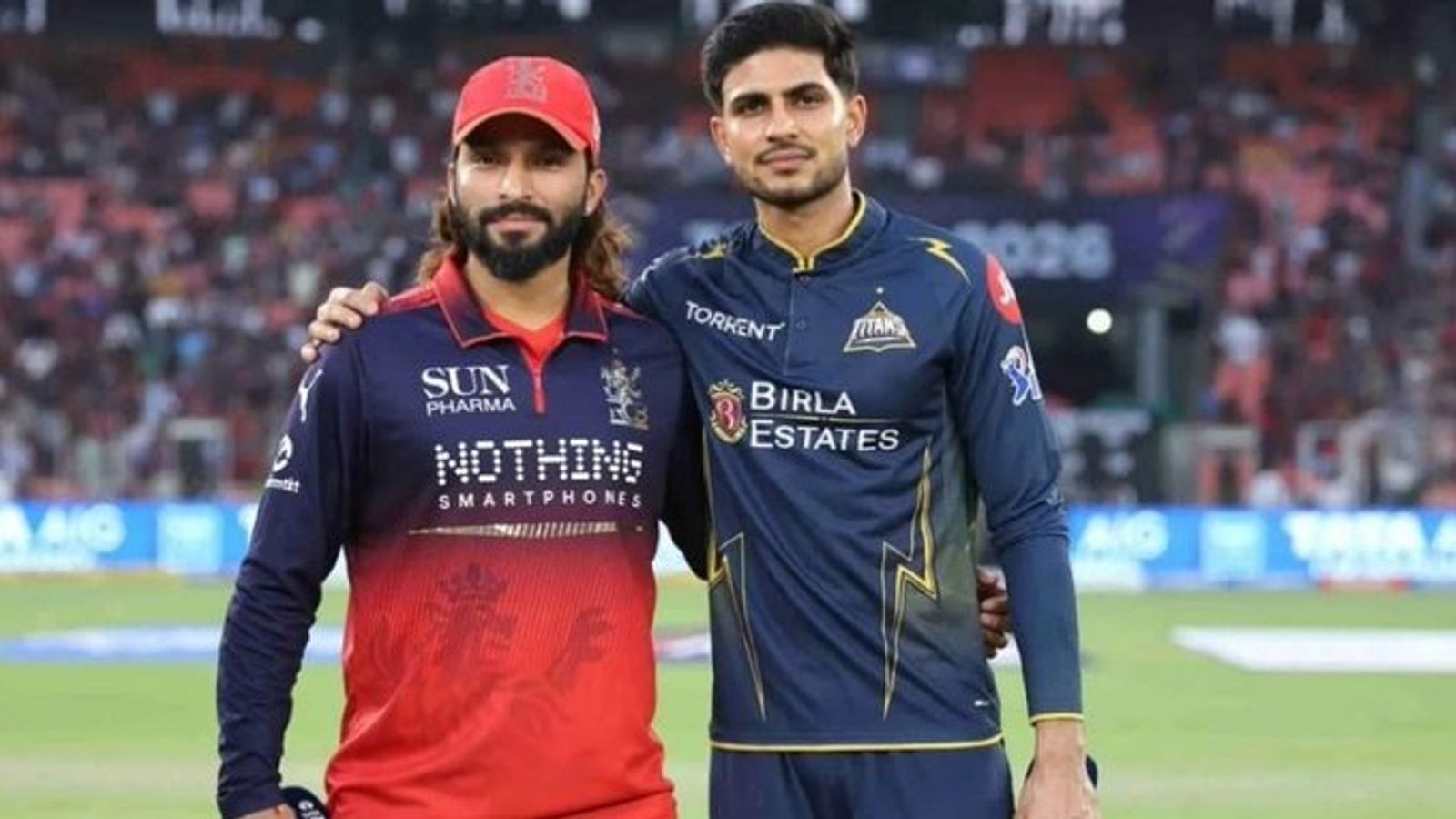 IPL 2026 Qualifier 1: GT elect to bowl against RCB, suspense over Phil Salt ends; Playing XIs revealed RCB's Rajat Patidar (L) and GT's Shubman Gill in this frame. (X)