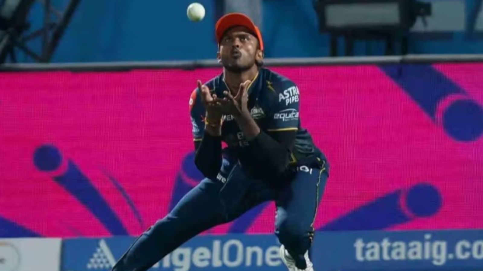 Watch: Sai Sudharsan falls in bizarre fashion moments after smashing boundary off same delivery Sai Sudharsan in the frame (IPL)