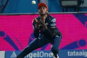 Watch: Sai Sudharsan falls in bizarre fashion moments after smashing boundary off same delivery SportsTak