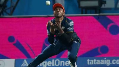 Watch: Sai Sudharsan falls in bizarre fashion moments after smashing boundary off same delivery Watch: Sai Sudharsan falls in bizarre fashion moments after smashing boundary off same delivery