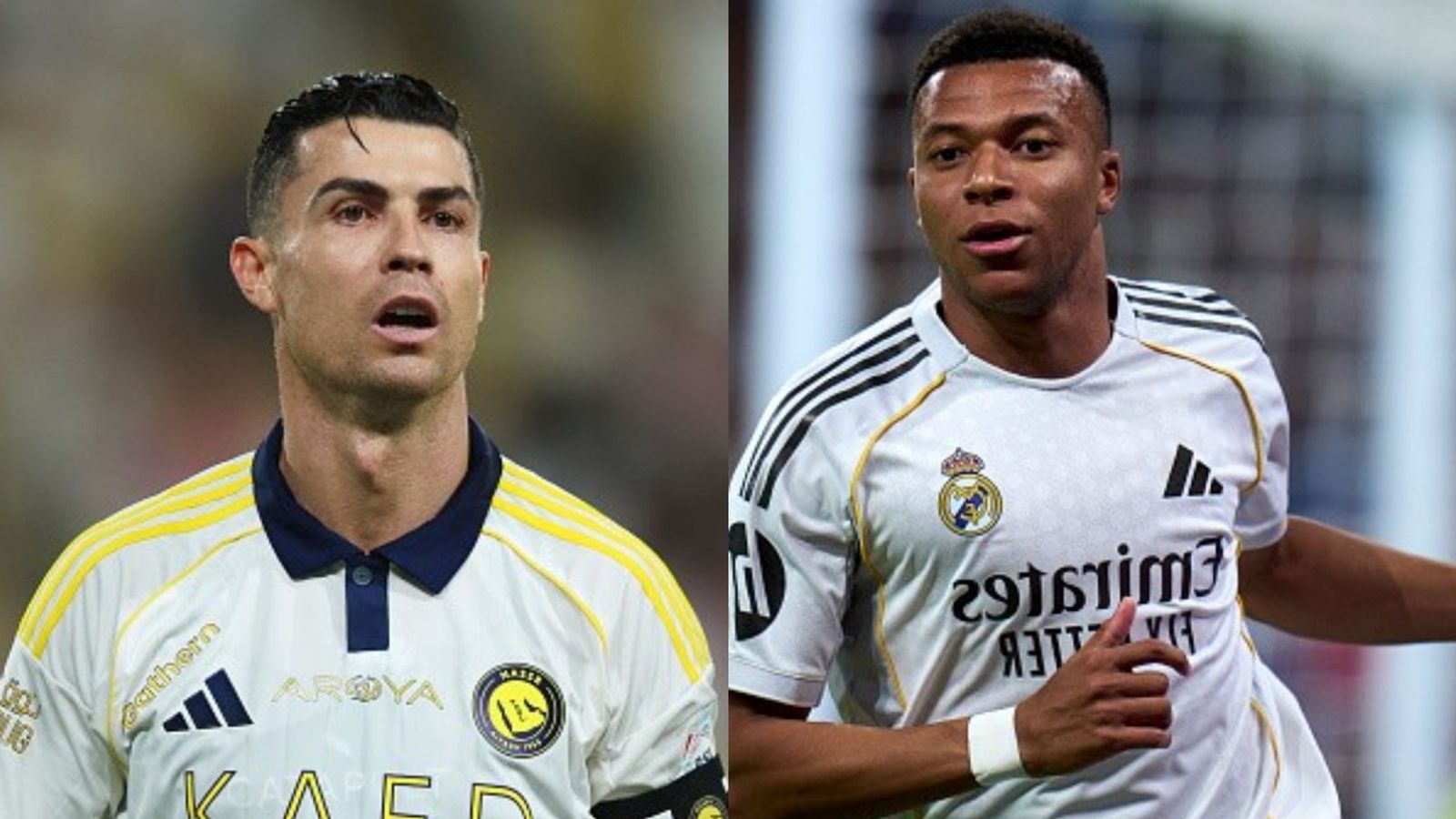 Watch: Mbappé shows off open admiration for Cristiano Ronaldo through personal collection Cristiano Ronaldo, Kylian Mbappe in the frame (Images via Getty)