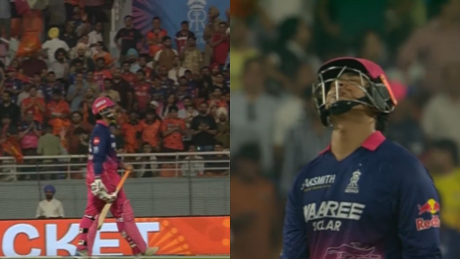 Watch: Vaibhav Sooryavanshi left devastated after missing shot at quickest IPL century during SRH vs RR Eliminator clash Vaibhav Sooryavanshi left devastated after missing shot at quickest IPL century during SRH vs RR Eliminator clash. (Screenshot)