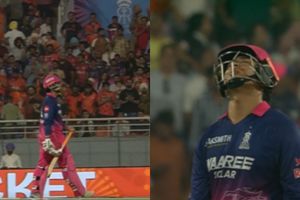 Watch: Vaibhav Sooryavanshi left devastated after missing shot at quickest IPL century during SRH vs RR Eliminator clash SportsTak