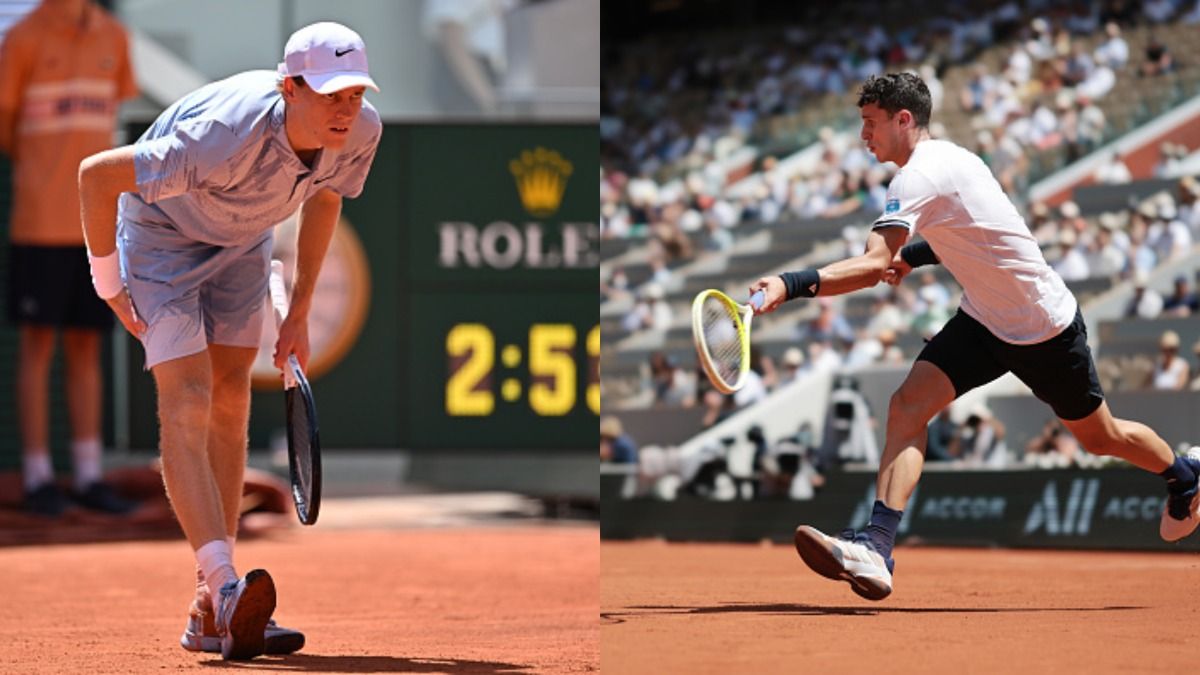 French Open: Jannik Sinner (L) and Juan Manuel Cerundolo in this frame. (Getty)