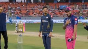 Shubman Gill and Riyan Parag in this frame. (Screengrab) Shubman Gill and Riyan Parag in this frame. (Screengrab)