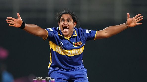 Sri Lanka captain Chamari Athapaththu in this frame. (Getty)