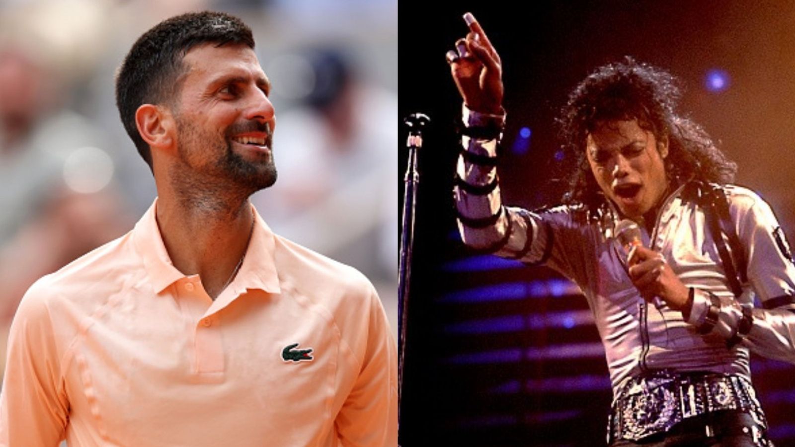 Watch: Novak Djokovic channels Michael Jackson in playful dance at Roland Garros before losing to teen star Joao Fonseca Novak Djokovic, Michael Jackson in the frame (Images via Getty)