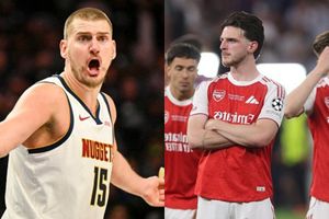 Watch: Nuggets' star Nikola Jokić cheers on Arsenal as PSG wins 2026 UEFA Champions League title SportsTak