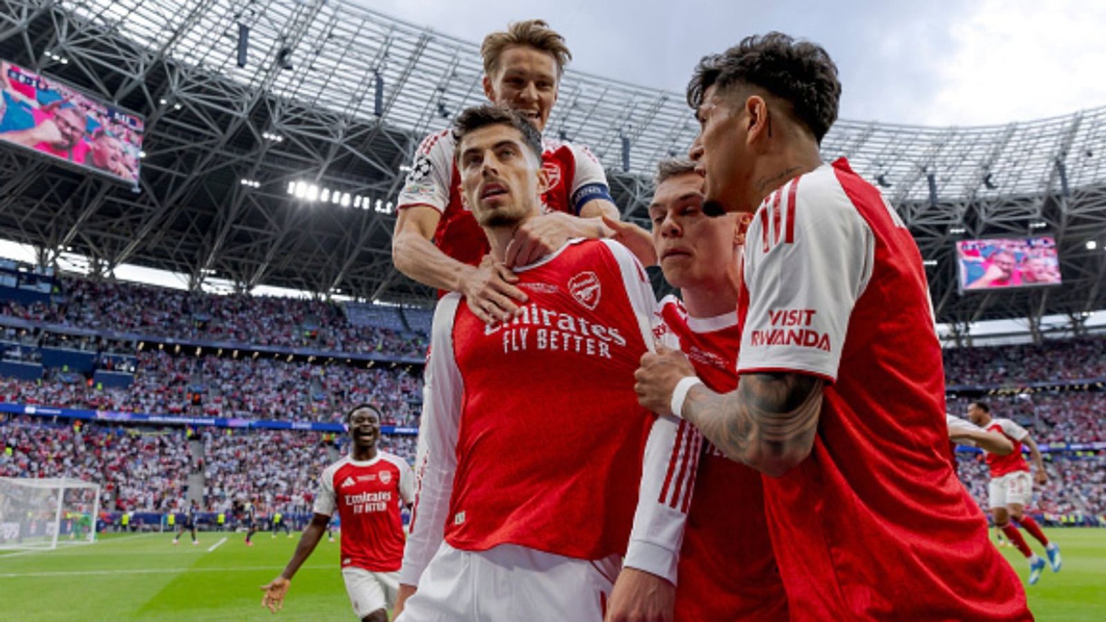 Has Arsenal ever won a UEFA Champions League title? Arsenal team in the frame (Image via Getty)