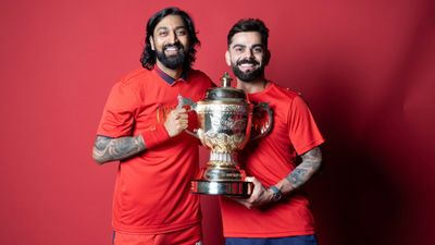 Virat Kohli shows off special RCB tribute T-shirt after historic IPL 2026 triumph, says 'Here we are again' Krunal Pandya and Virat Kohli in this frame. (X)