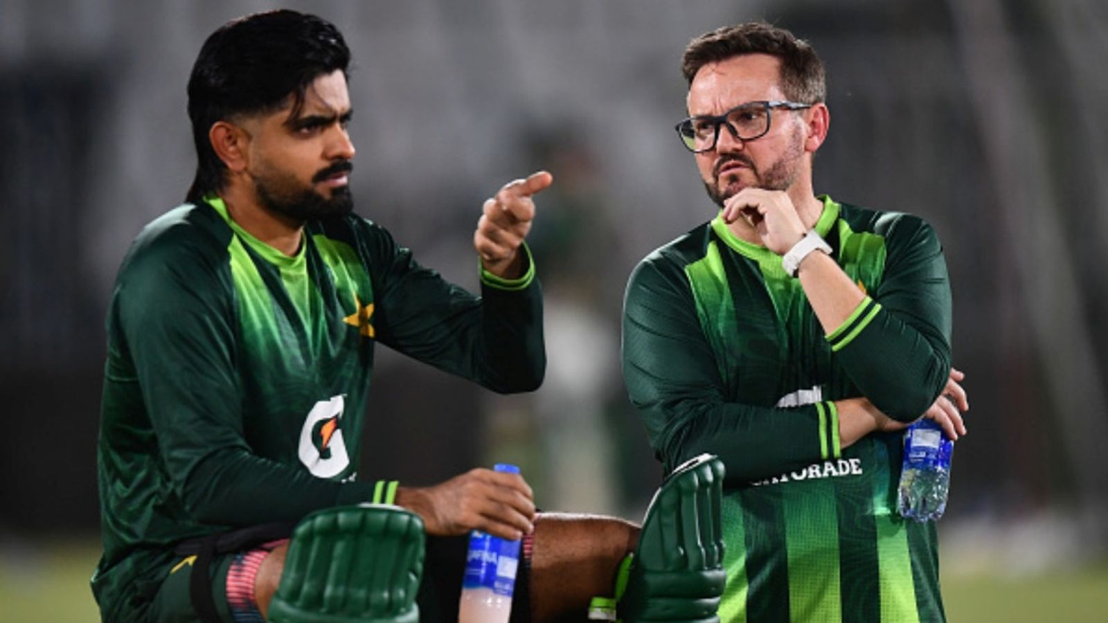 'Myth of all pitches in South Africa being quick & bouncy are just not true': Pakistan head coach Mike Hesson defends spin-friendly tracks for Australia ODI series Babar Azam of Pakistan in conversation with Mike Hesson during a media opportunity ahead of game one of the ODI series against Australia at Rawalpindi Cricket Stadium on May 29, 2026 in Rawalpindi, Pakistan.