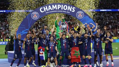 Watch: PSG Stars parade back-to-back Champions League trophy at Roland Garros PSG Stars parade Champions League trophy at Roland Garros