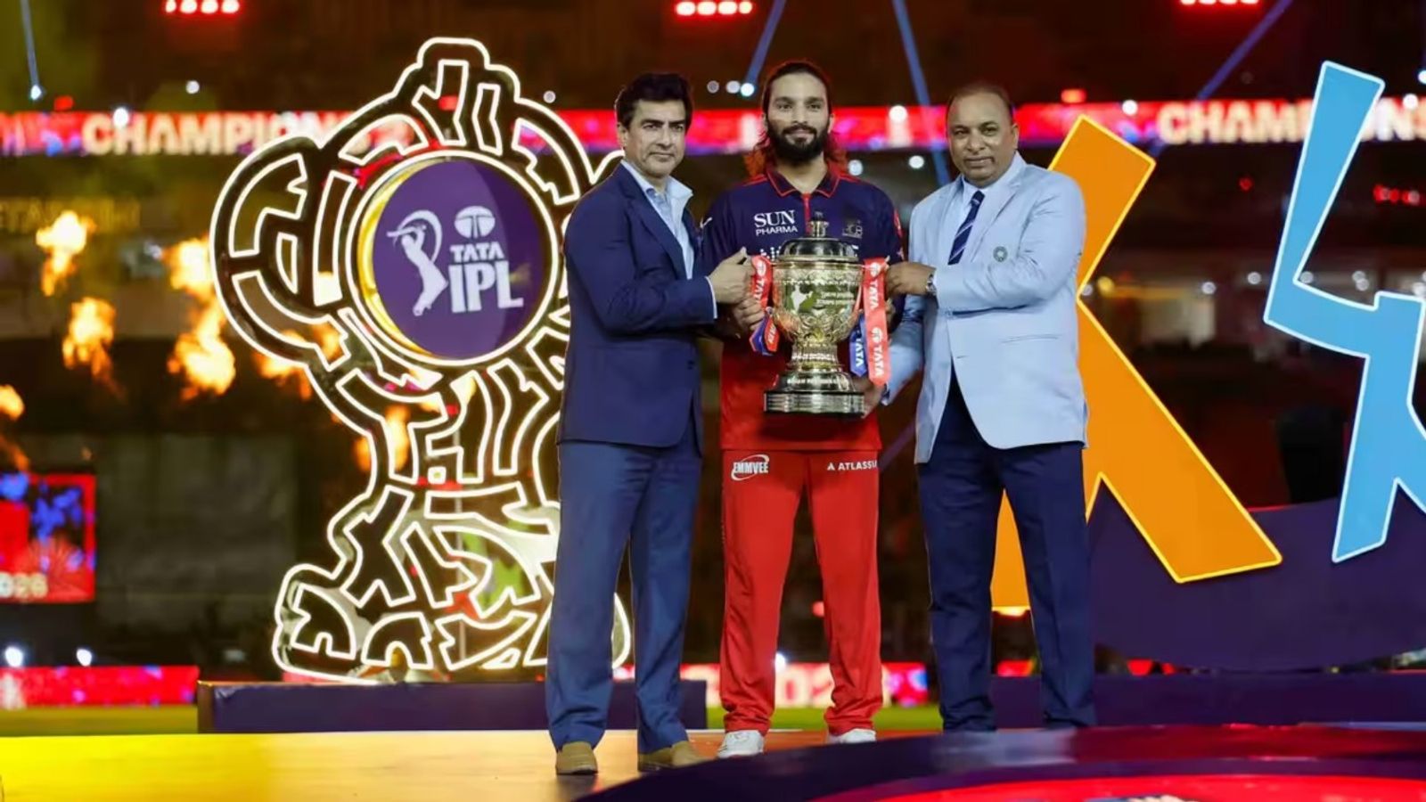 BCCI secretary not bothered about IPL's reel culture, says 'just ensuring social media doesn't cross the line' BCCI President Mithun Manhas and secretary Devajit Saikia hand the IPL 2026 trophy to RCB captain Rajat Patidar. (Photo Credit: BCCI)