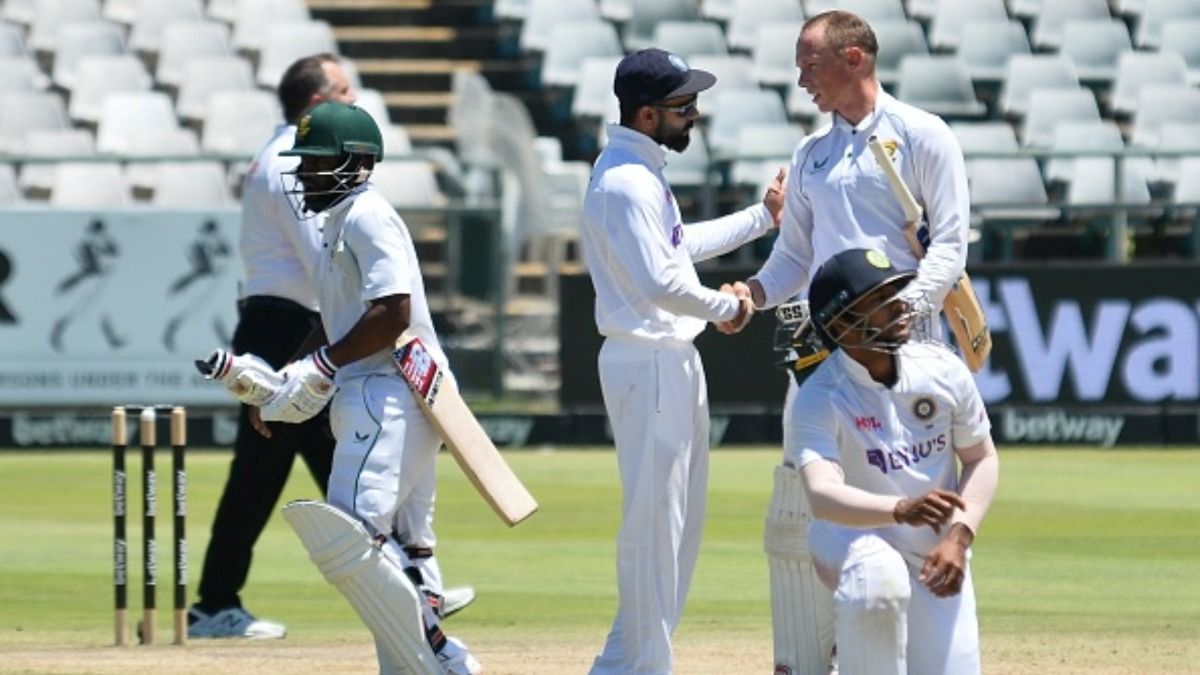 Virat Kohli, Rassie van der Dussen, Temba Bavuma Virat Kohli, Rassie van der Dussen, Temba Bavuma