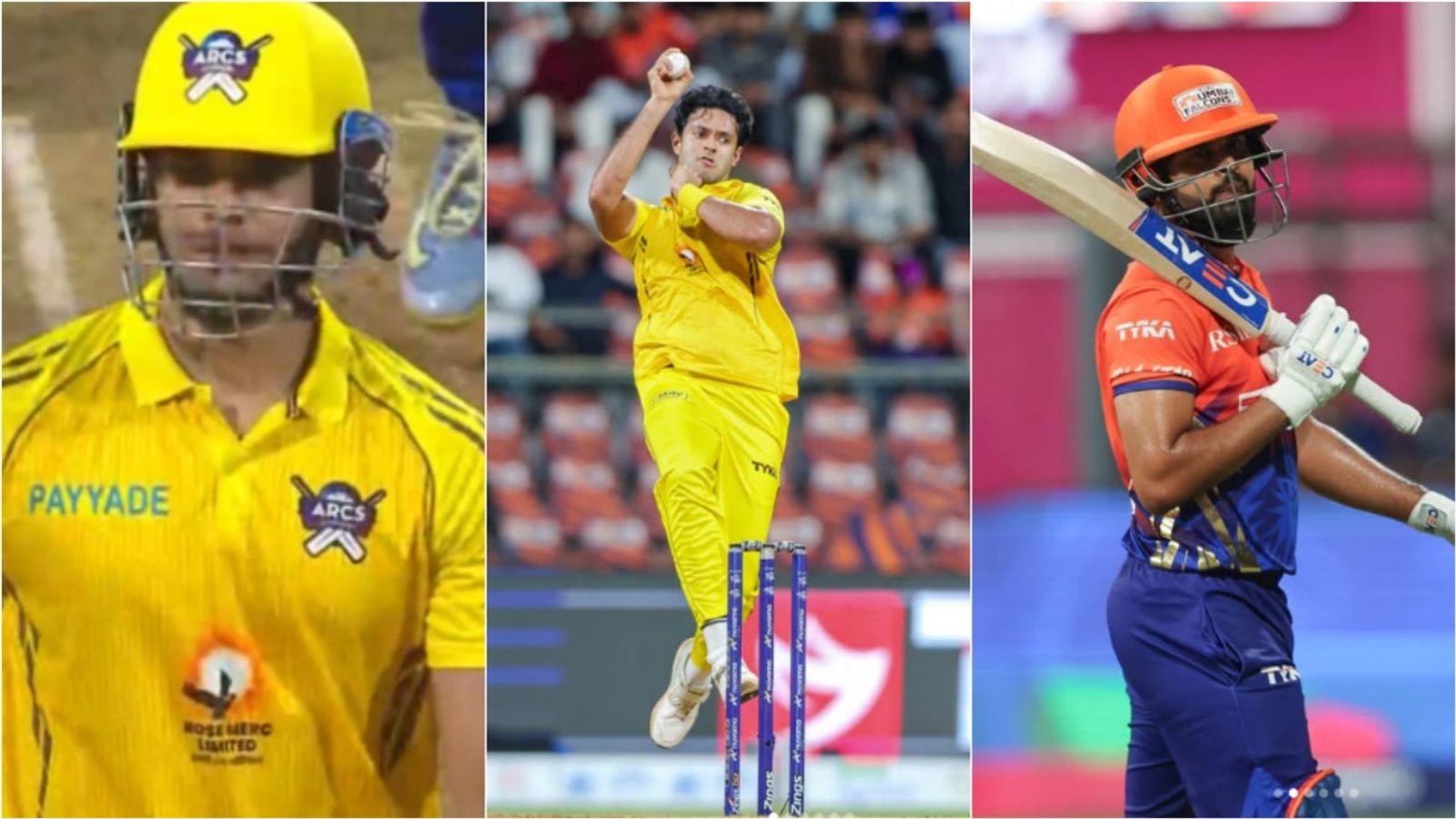 Shivam Dube dismisses Shreyas Iyer, Arjun Tendulkar finishes with a six as Andheri beat Falcons ARCS Andheri's Arjun Tendulkar after finishing the match with a six; Shivam Dube gets wicket of SoBo Mumbai Falcons captain Shreyas Iyer.