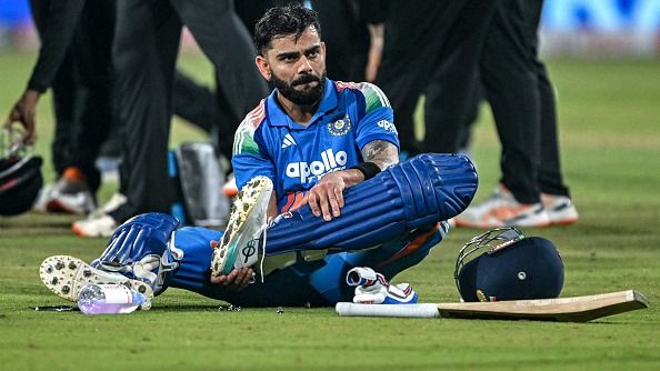 India's superstar batter Virat Kohli in this frame. (Getty)