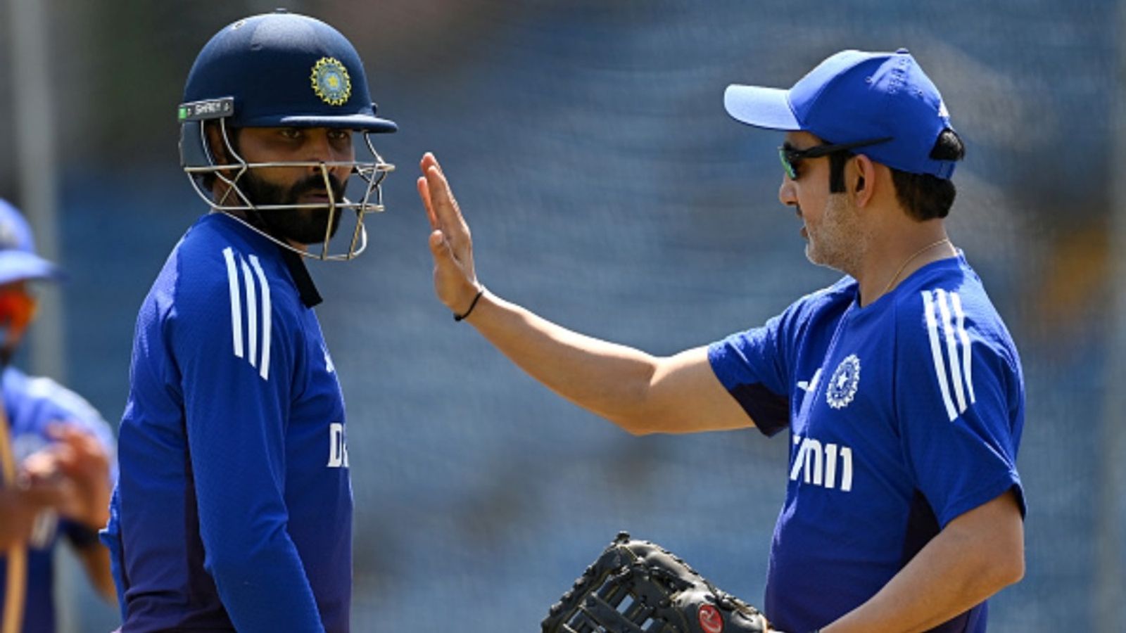 Gautam Gambhir breaks silence on Ravindra Jadeja's absence from Test squad, reveals why 2 left-arm spinners received maiden call-ups Ravindra Jadeja of India speaks with Gautam Gambhir during a nets session at Headingley on June 19, 2025 in Leeds, England.