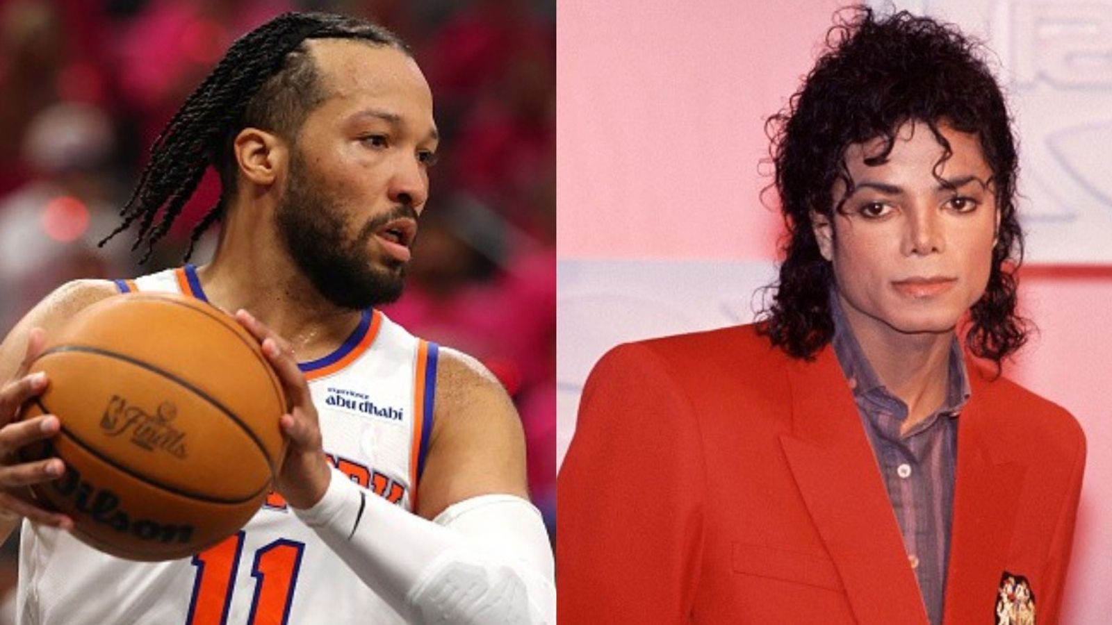 Watch: Knicks star Jalen Brunson says he'd drop $7,500 on a live Michael Jackson performance Jalen Brunson, Michael Jackson in the frame (Images via Getty)
