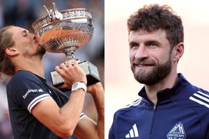 Watch: Thomas Müller celebrates Alexander Zverev's historic French Open victory SportsTak