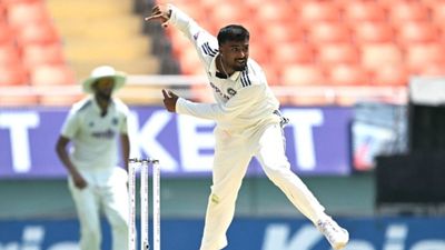 IND vs AFG: Dream Test debut for Manav Suthar as India thrash Afghanistan by an innings and 300 runs Manav Suthar in this frame. (Getty)