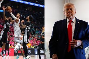 Watch: USA President Donald Trump attends Knicks-Spurs NBA Finals Game 3 at Madison Square Garden SportsTak