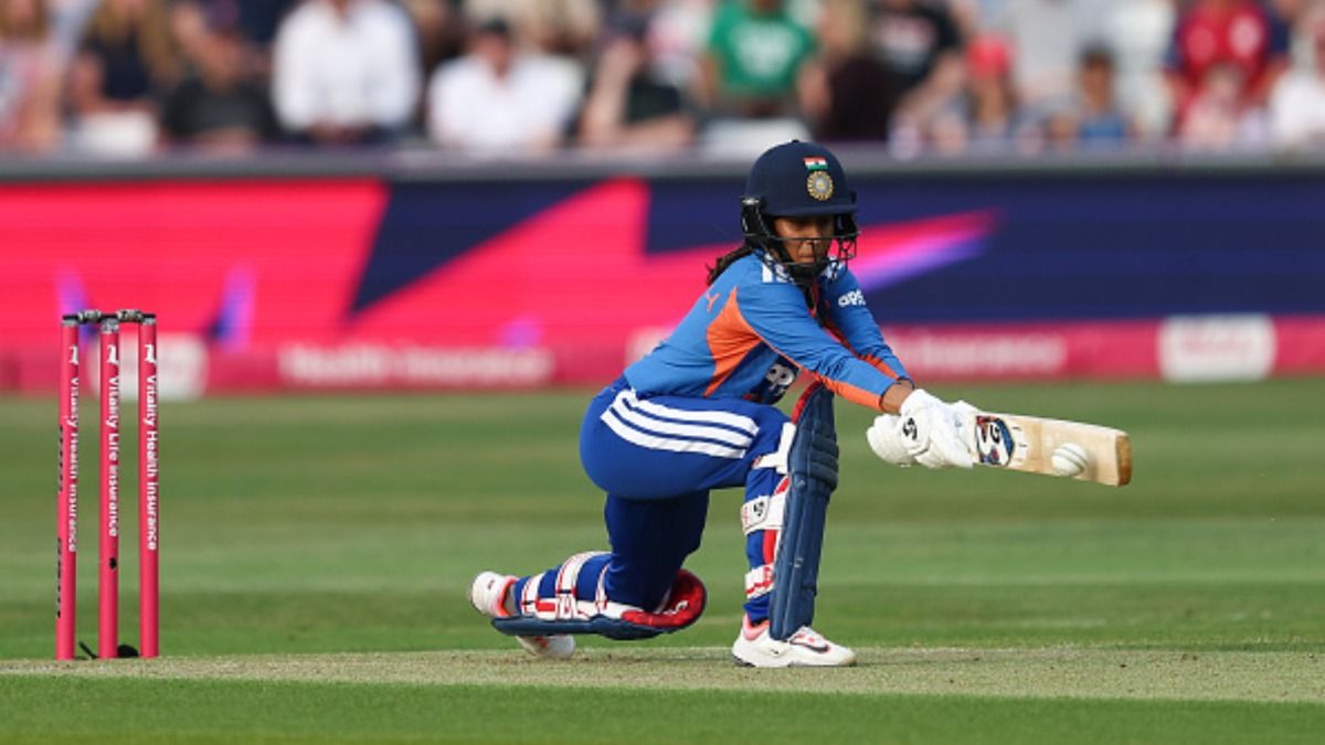 Jemimah Rodrigues in this frame. (Getty) Jemimah Rodrigues in this frame. (Getty)