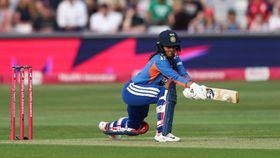 Jemimah Rodrigues in this frame. (Getty) Jemimah Rodrigues in this frame. (Getty)