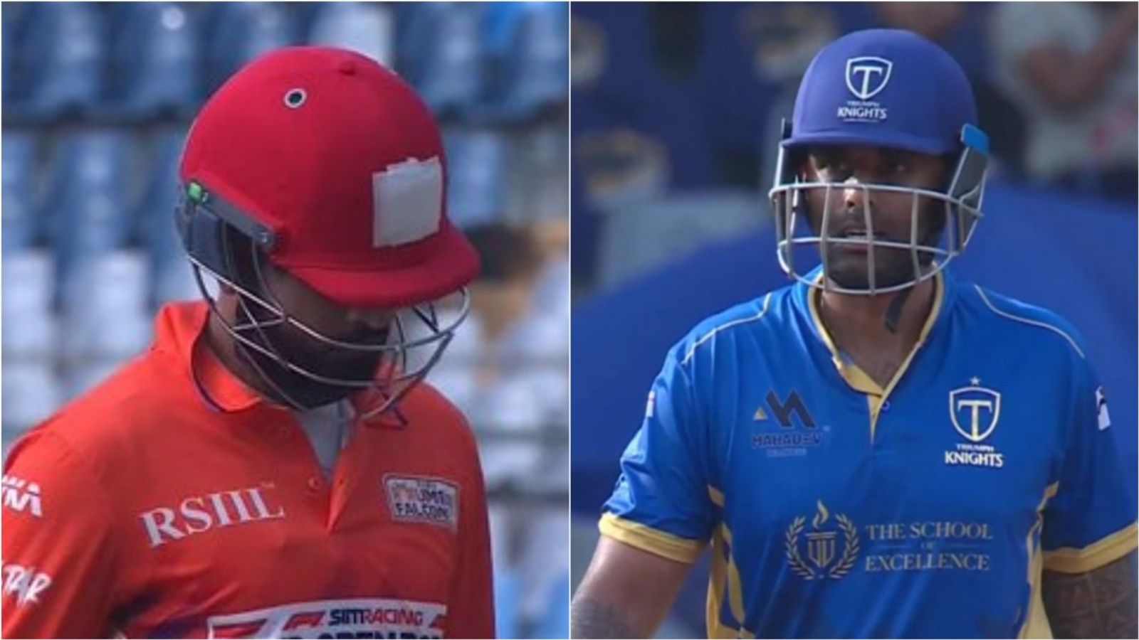 Suryakumar Yadav fails in run chase as team knocked out of T20 Mumbai 2026, Shreyas Iyer dismissed cheaply too SoBo Mumbai Falcons' Shreyas Iyer and Triumphs Knighs MNE's Suryakumar Yadav in action during their respective T20 Mumbai 2026.