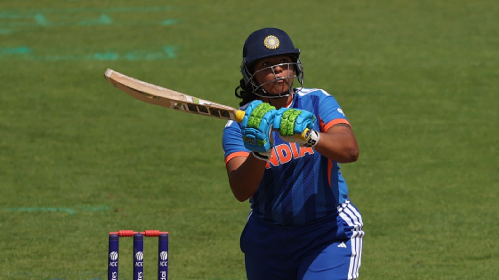 Women's T20 World Cup: Richa Ghosh's heroics go in vain as India lose warm-up thriller to England by five runs Richa Ghosh in this frame. (Getty)