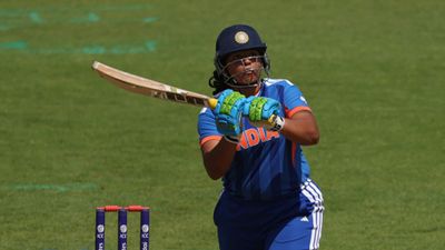 Women's T20 World Cup: Richa Ghosh's heroics go in vain as India lose warm-up thriller to England by five runs Richa Ghosh in this frame. (Getty)
