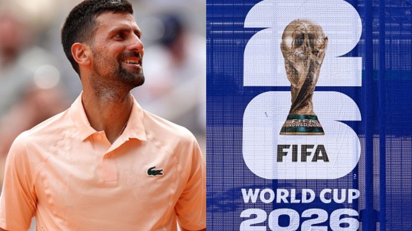 Novak Djokovic serves up surprise 2026 World Cup prediction making fans go crazy Novak Djokovic, FIFA World Cup 2026 logo