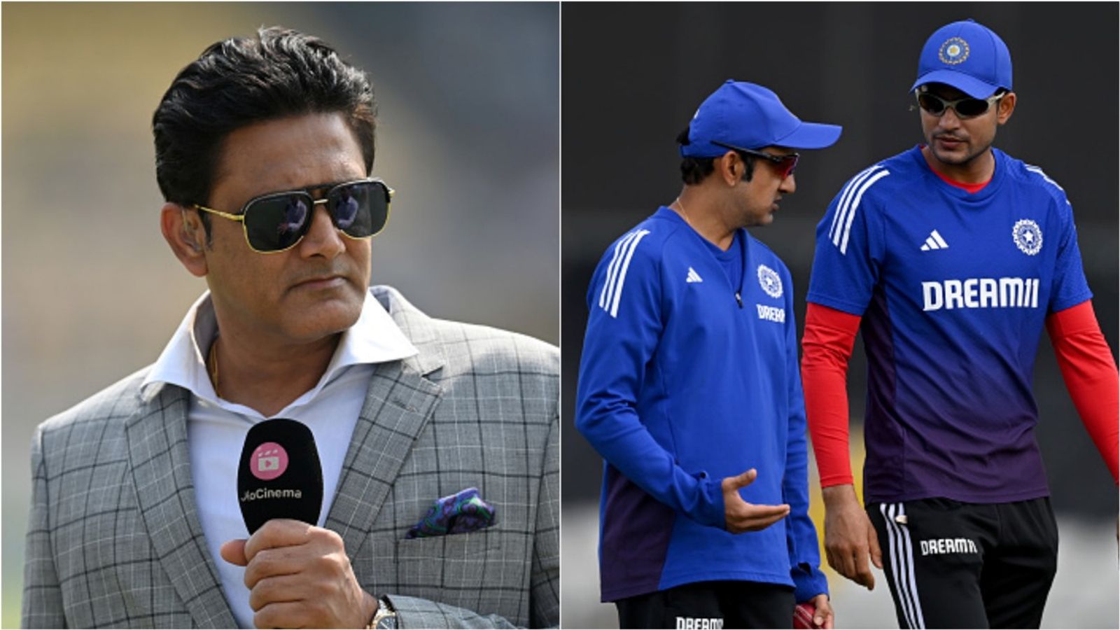 Kumble advises Gambhir, Gill to hand debut cap to this pacer for IND vs AFG 1st ODI Former India cricketer-turned-commentator Anil Kumble; India head coach Gautam Gambhir and captain Shubman Gill during a conversation.
