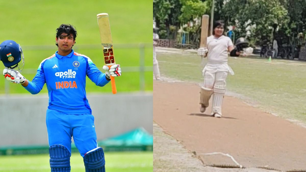After Vaibhav Sooryavanshi, younger brother Aashirwad smashes century in... Vaibhav Sooryavanshi and Aashirwad in this frame. (Getty)