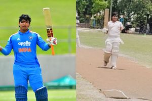 After Vaibhav Sooryavanshi, younger brother Aashirwad smashes century in... SportsTak