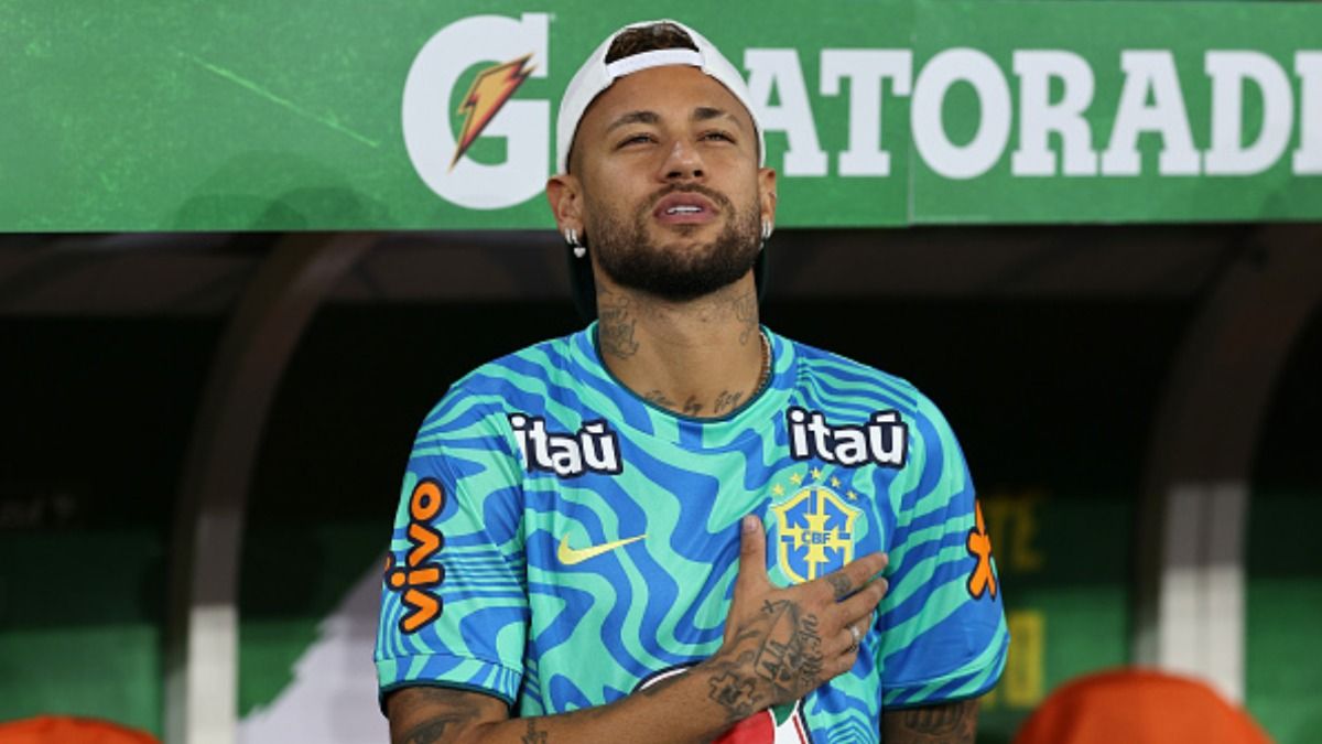 Neymar Jr in this frame. (Getty)