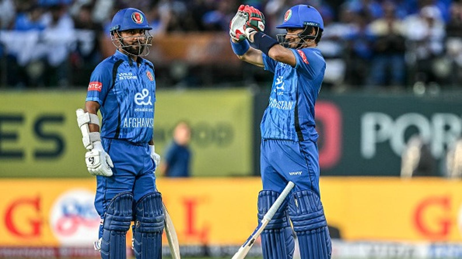 IND vs AFG: Rahmanullah Gurbaz wreaks havoc in Dharamsala, whips fastest ODI century for Afghanistan Afghanistan's Rahmanullah Gurbaz (R) and Hashmatullah Shahidi in this frame. (Getty)