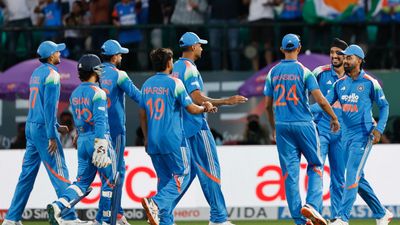 IND vs AFG: Quartet of Gill-Rahul-Brar-Harsh dampens Gurbaz's 102 as India crush Afghanistan by 7 wickets in 1st ODI Indian players celebrate with each other in this frame. (X)