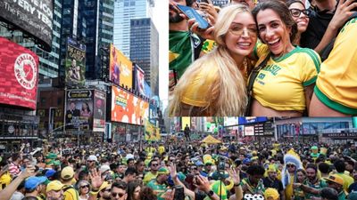 Watch: Brazil fans transform Times Square into wild party ahead of World Cup clash vs Morocco Watch: Brazil fans transform Times Square into wild party ahead of World Cup clash vs Morocco