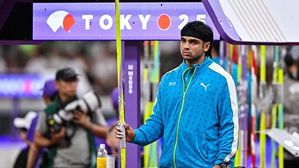 India's javelin superstar Neeraj Chopra in this frame. (Getty)