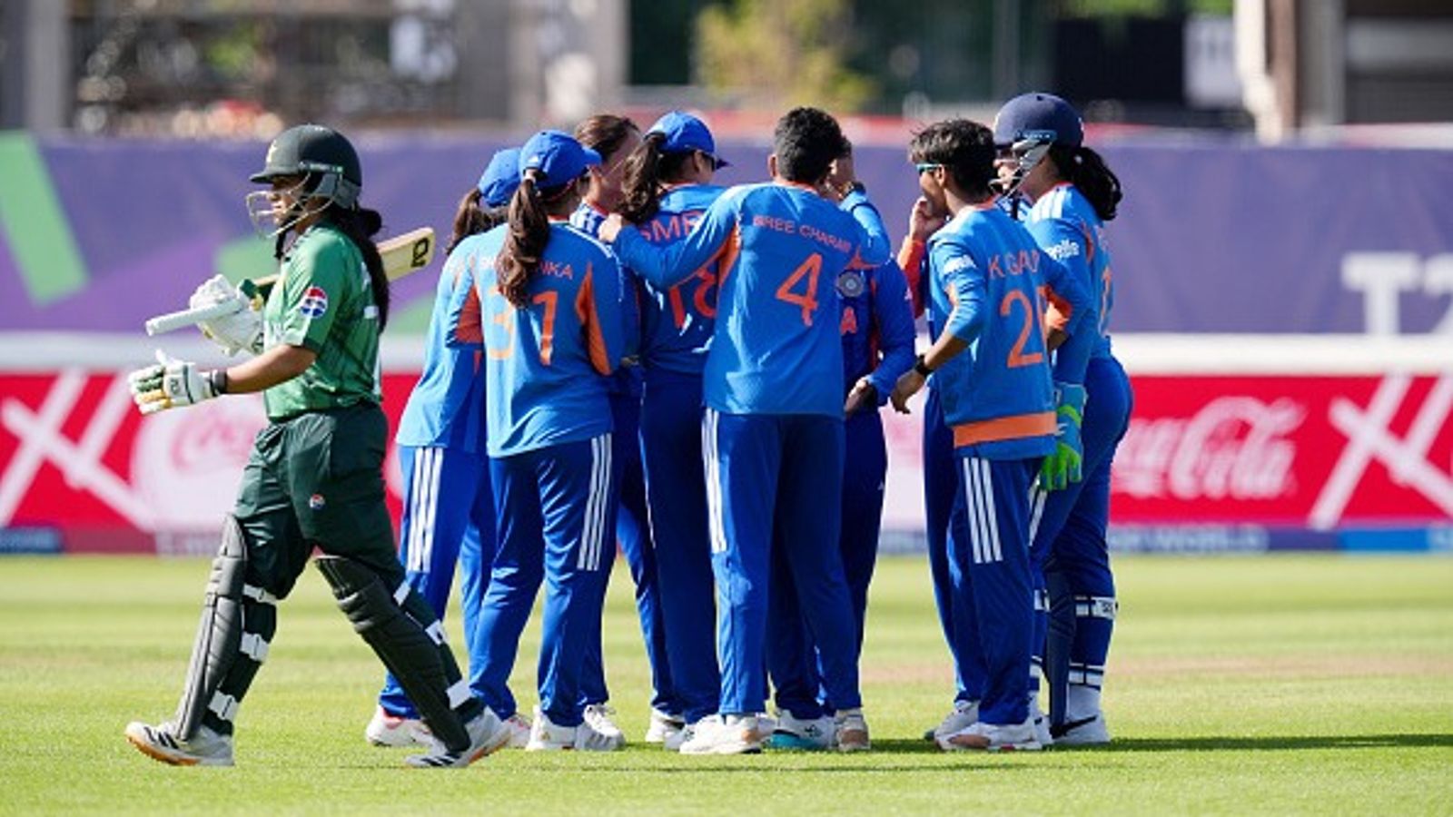 Women's T20 World Cup: Mandhana's 68, Deepti's fifer help India bulldoze Pakistan in campaign opener India's Deepti Sharma celebrates with her teammates after dismissing Pakistan's Ayesha Zafar in this frame. (Getty)